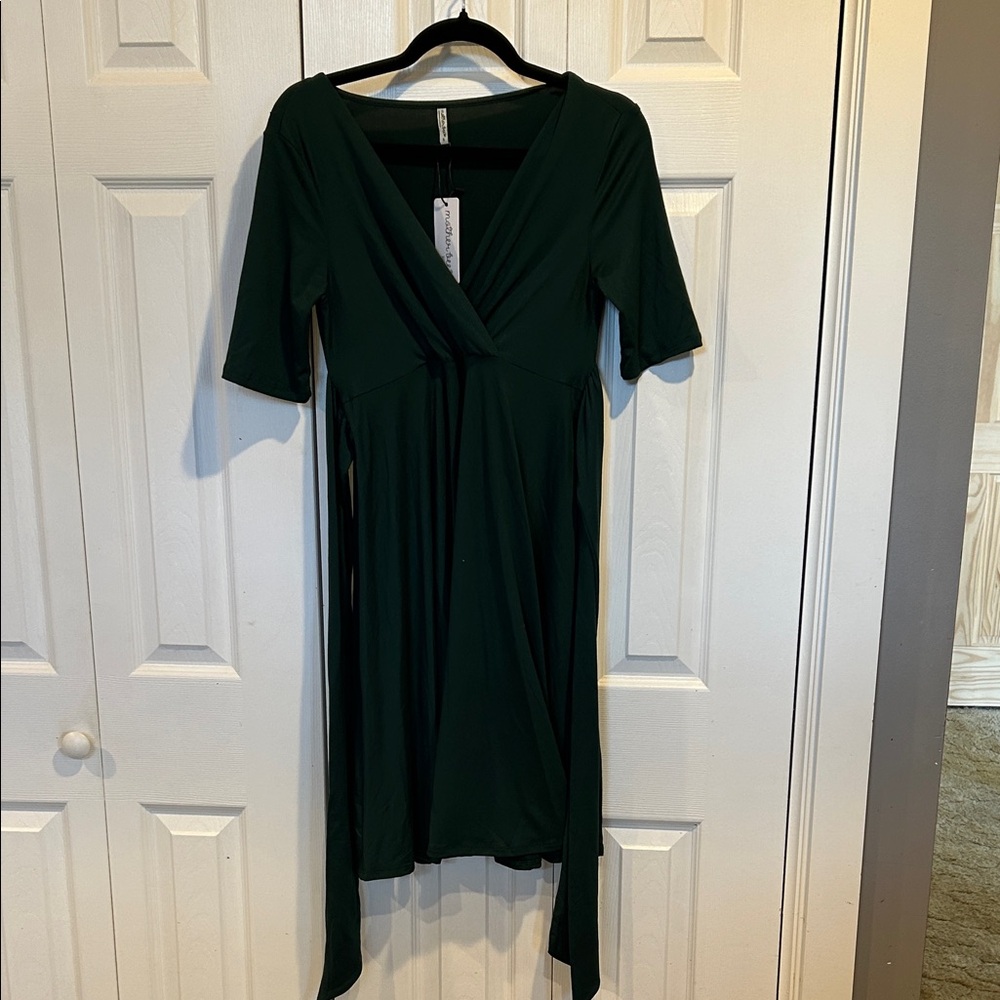 Mother Bee NWT maternity tie back dress S